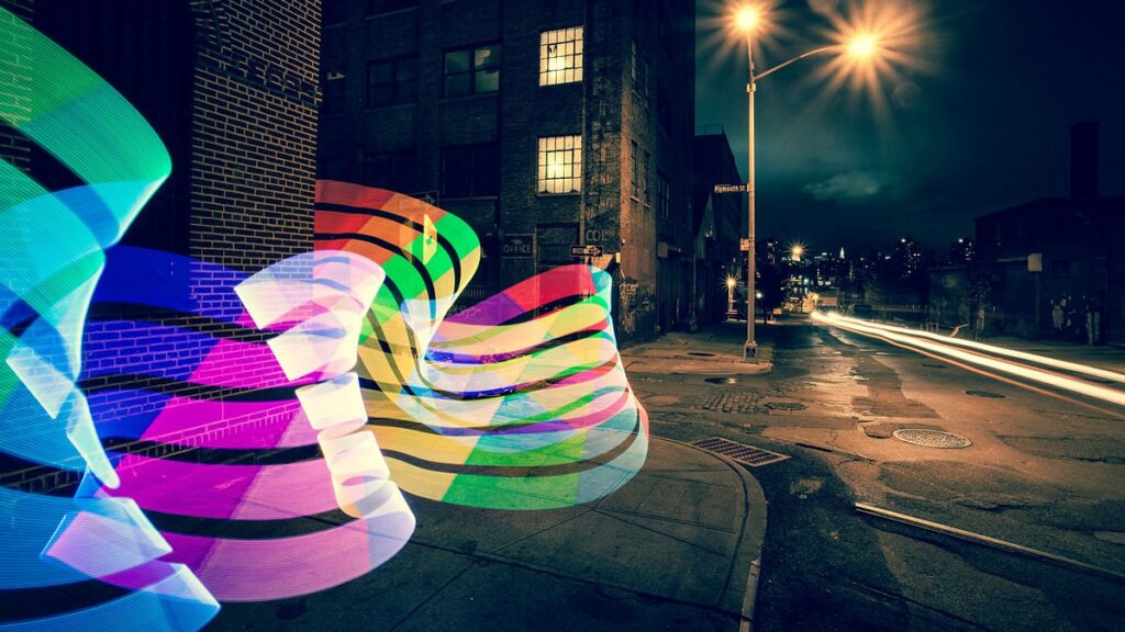 Pixtica's light painting mode results