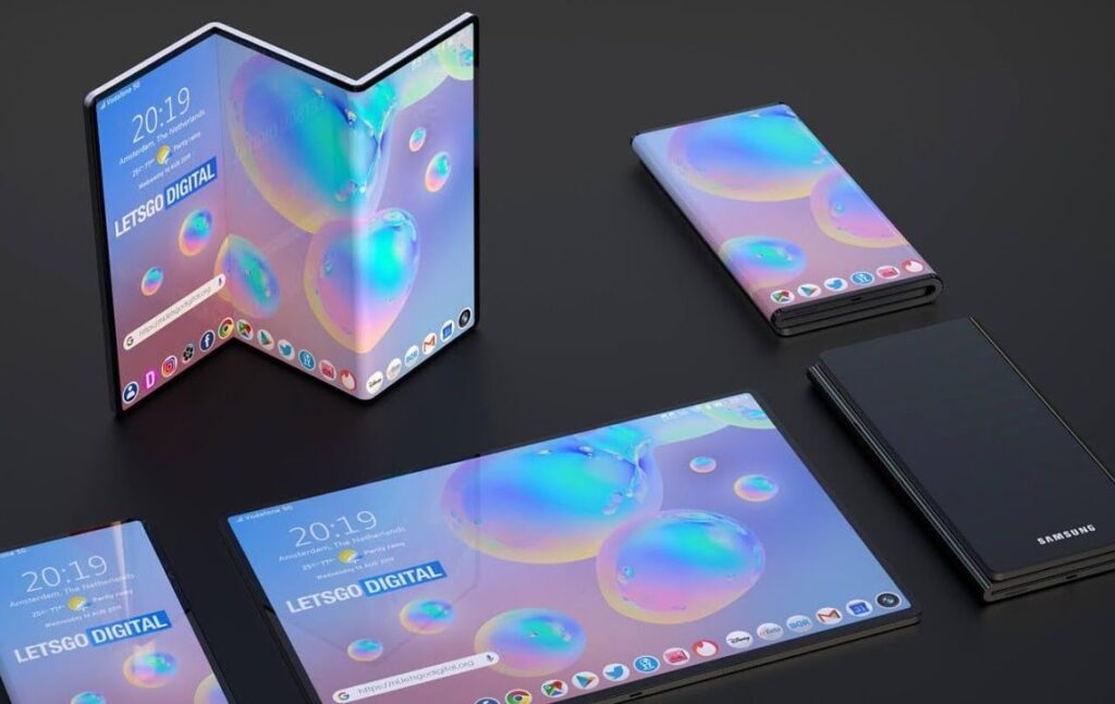 Concept rendering of next-generation foldable tablet designs