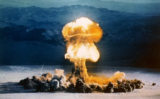 Atmospheric nuclear test vs. underground nuclear test comparison