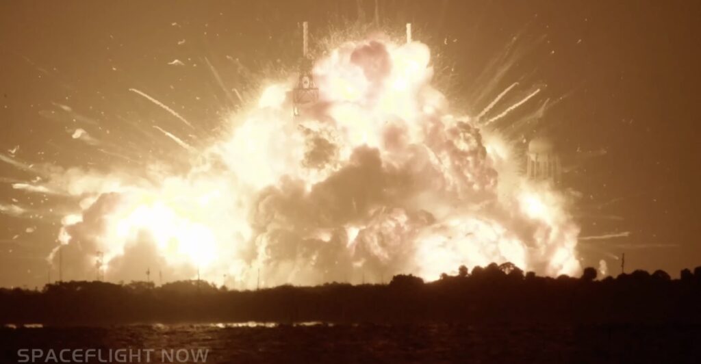 Blue Origin New Glenn explosion