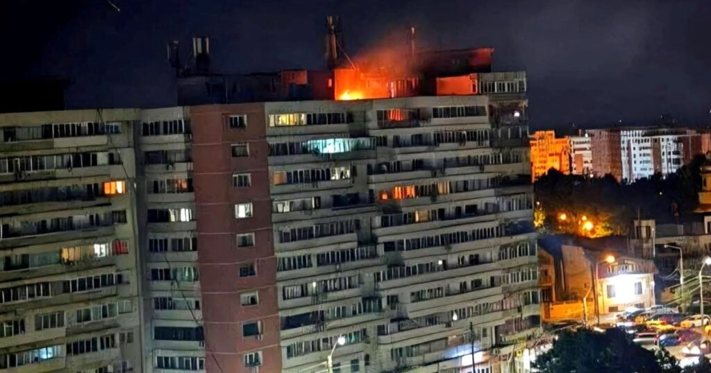 Russian drone strike Romania