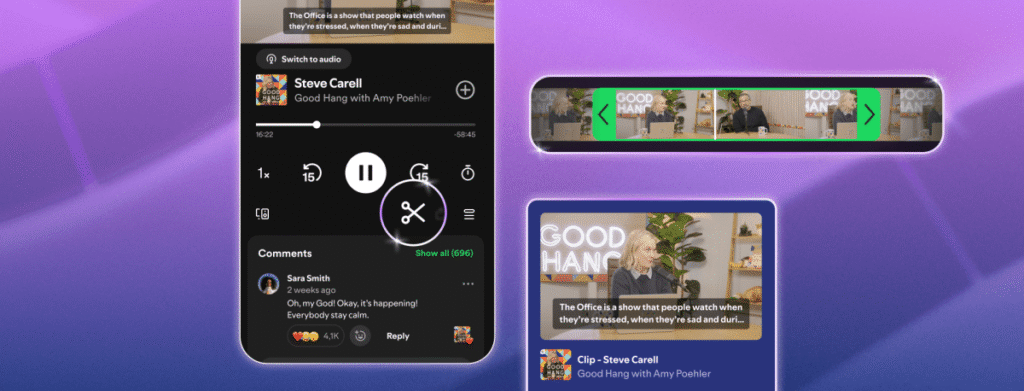 Spotify podcast clips