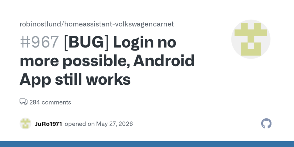 Volkswagen Home Assistant integration