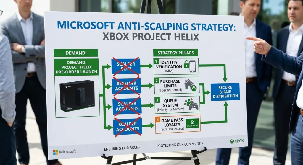 Microsoft anti-scalping plan Xbox Project Helix launch strategy