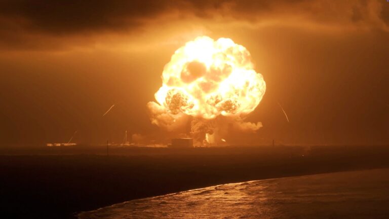 Blue Origin launchpad explosion
