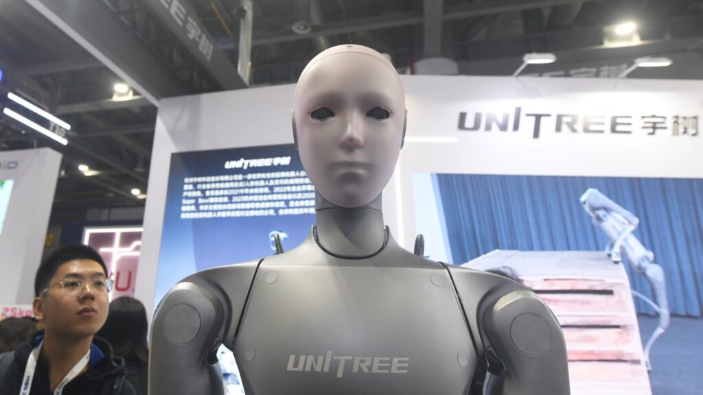 Nvidia Unitree humanoid robot