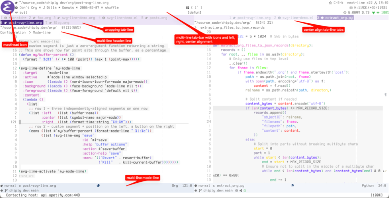 svg-line Emacs