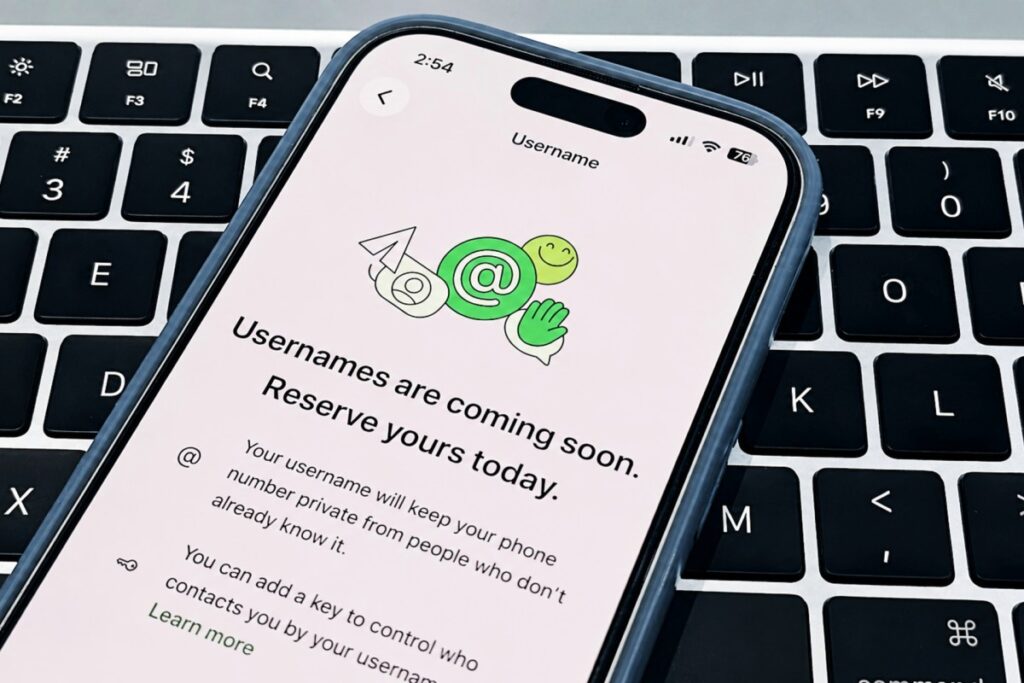 WhatsApp usernames